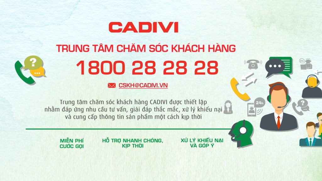Chính sách bảo hành và dịch vụ hậu mãi của CADIVI