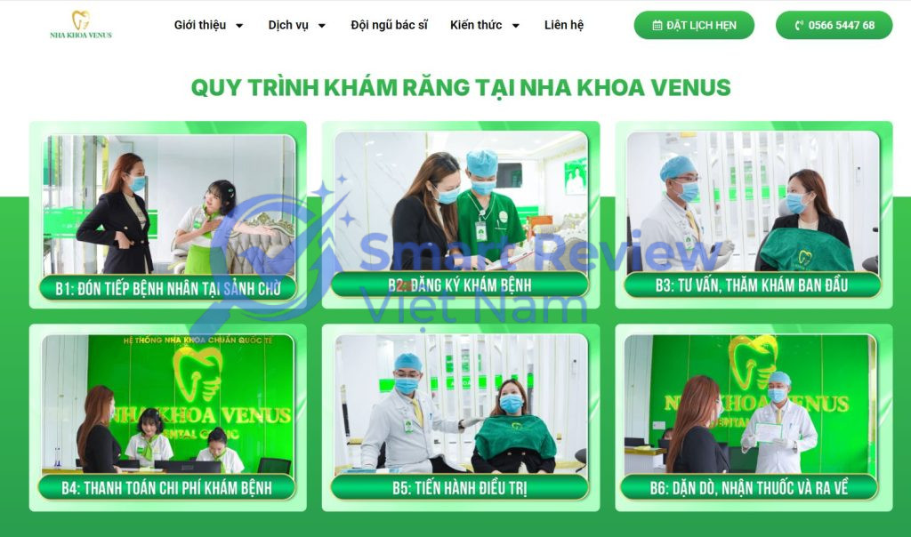 Quy trình khám răng tại Nha Khoa Venus